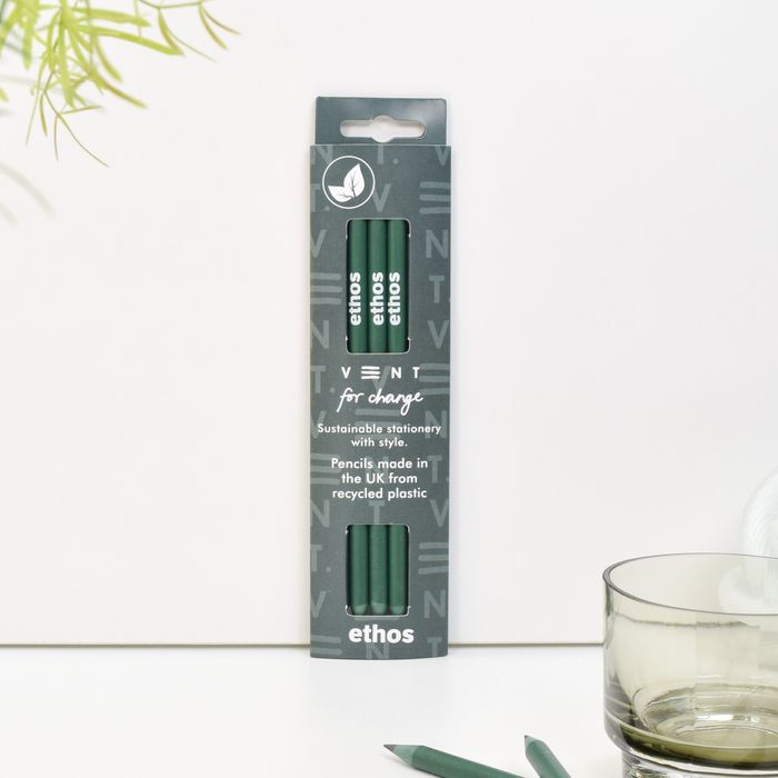 Luxury Set of 3 recycled pencils