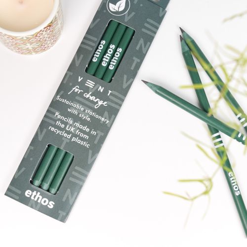 Luxury Set of 3 recycled pencils