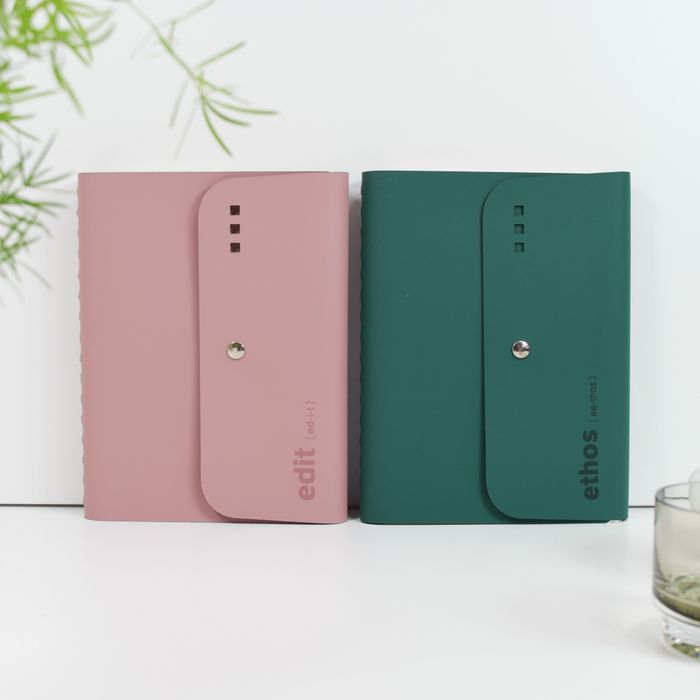 Luxury recycled leather wire-bound Folios