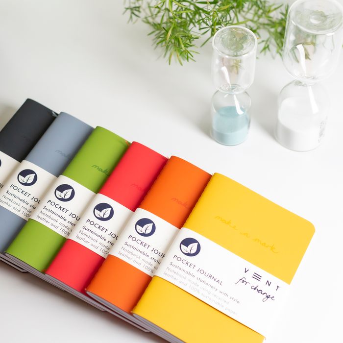 Make a Mark Recycled Leather A6 Notebooks