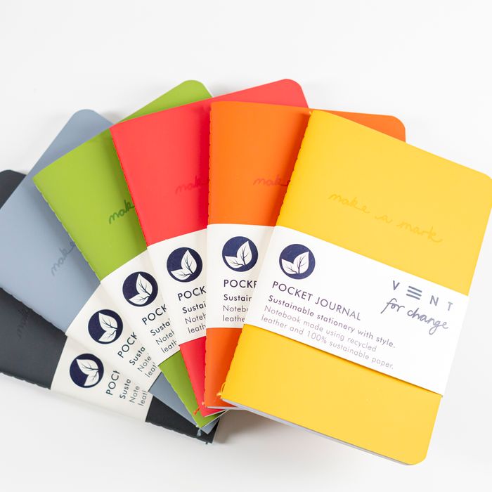 Make a Mark Recycled Leather A6 Notebooks