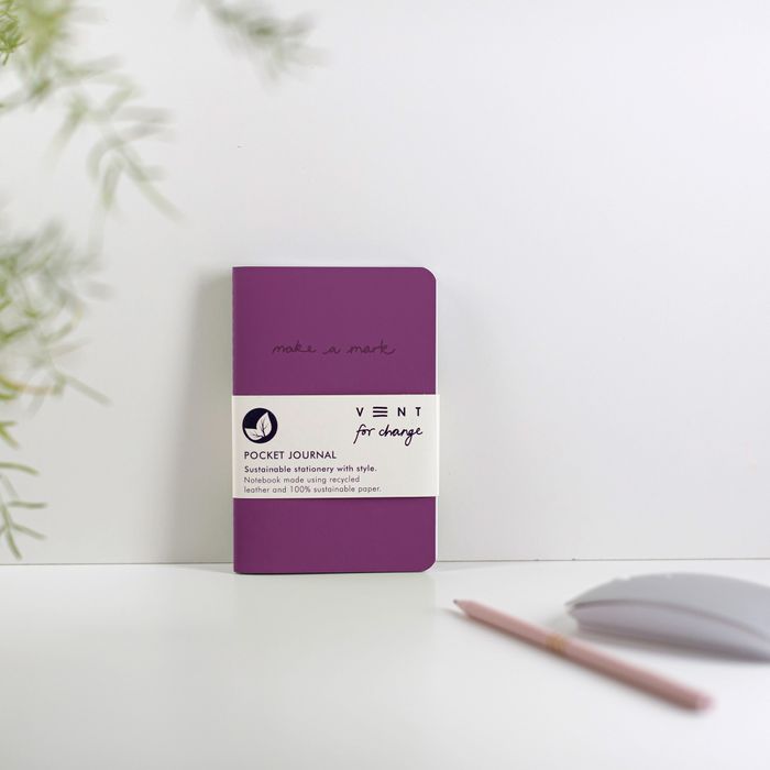Make a Mark Recycled Leather A6 Notebooks