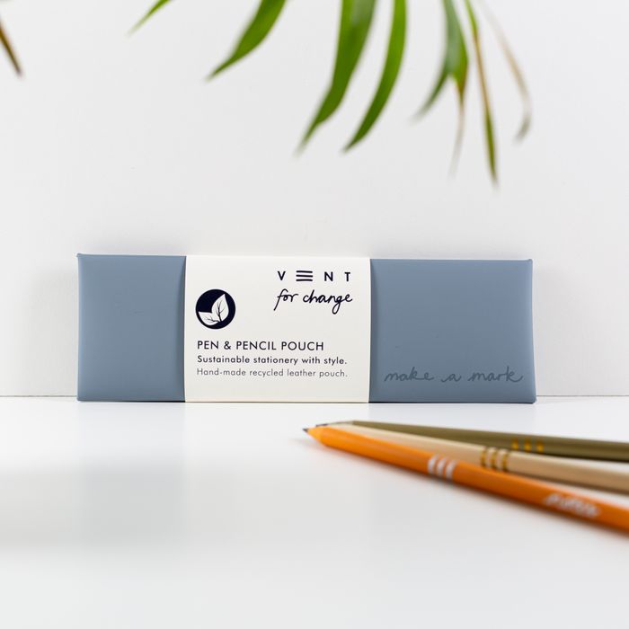 Make a Mark Handmade Recycled Leather Pen/Pencil Pouch