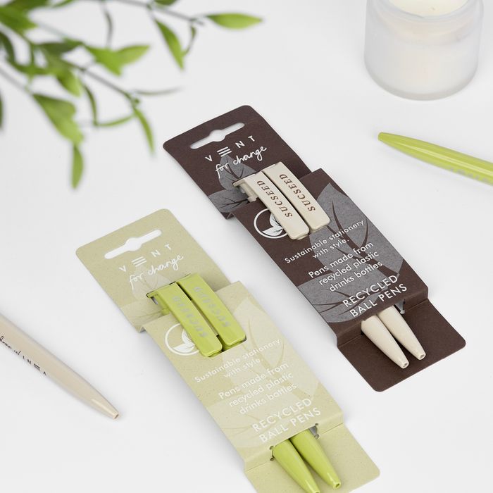 SUCSEED Set of 2 Recycled Pens