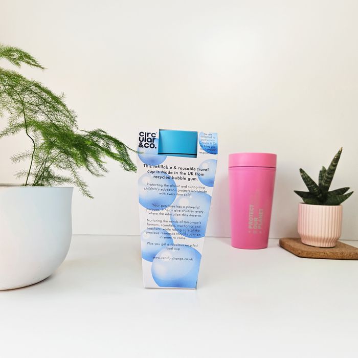 Recycled Bubble Gum Travel Cup