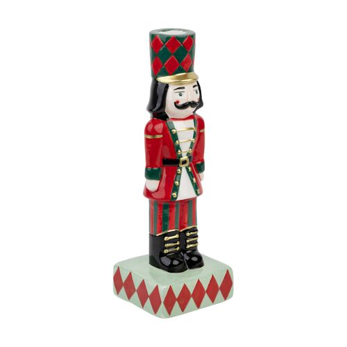 Hand-Painted Nutcracker Candle Holder