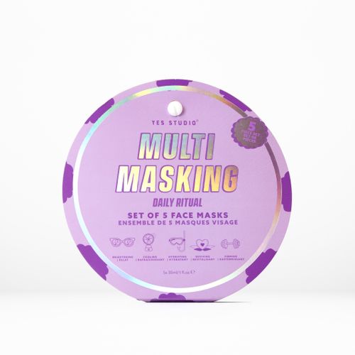 Yes Studio Multi-Masking Face Masks 5pk - Purple