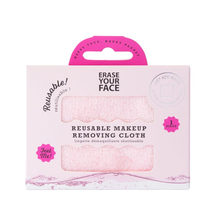 Erase Your Face Makeup Removing Cloth - Pink