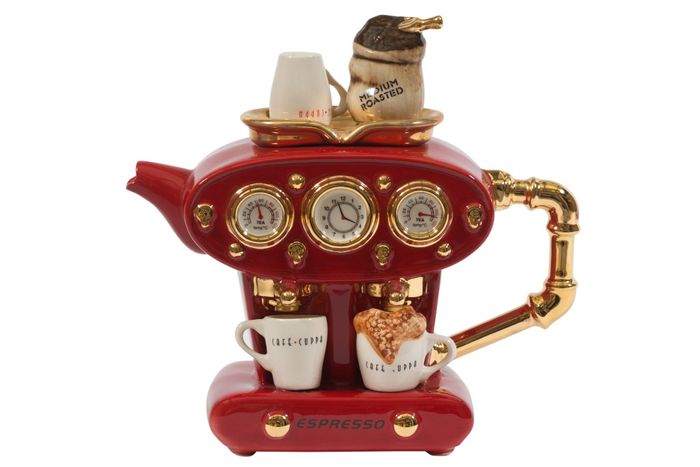 Red Double Espresso Teapot