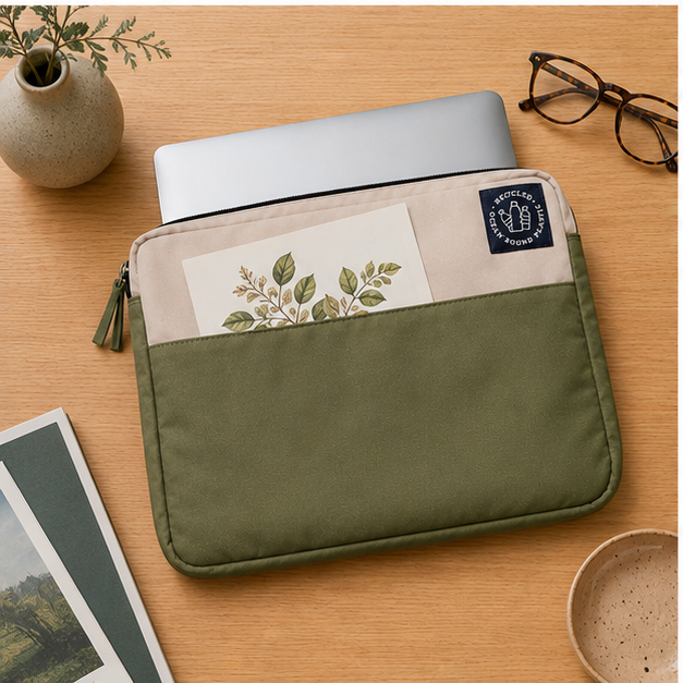 Recycled Ocean Bound Plastic Laptop case