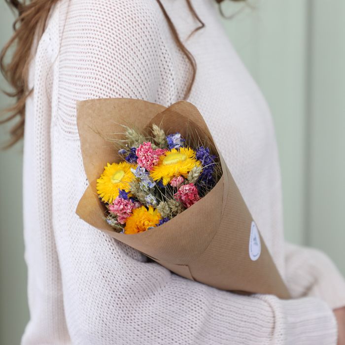 Colourful Dried Flower Bouquet