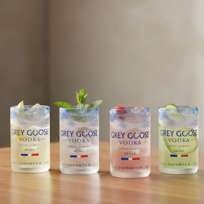 Grey Goose Upcycled Drinking Glass