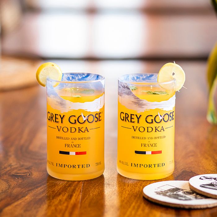 Grey Goose Upcycled Drinking Glass