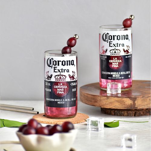 Corona Upcycled Drinking Glass