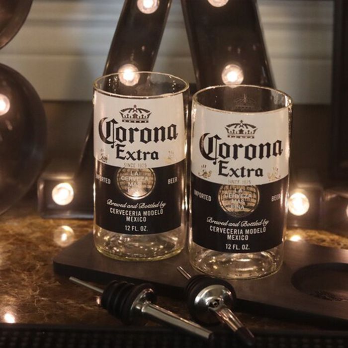 Corona Upcycled Drinking Glass