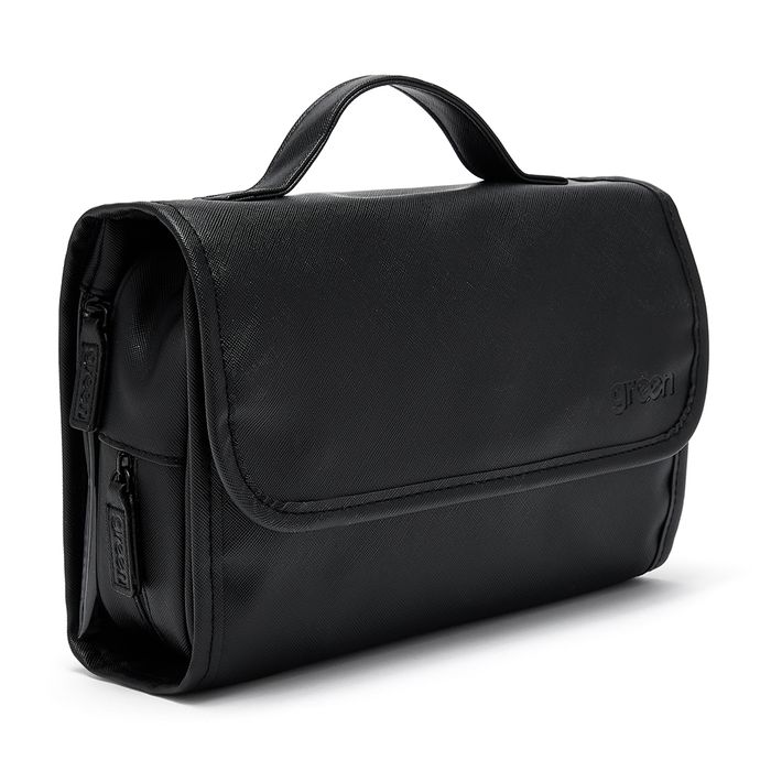 'Emma' 3-in-1 Hanging Wash Bag in Black