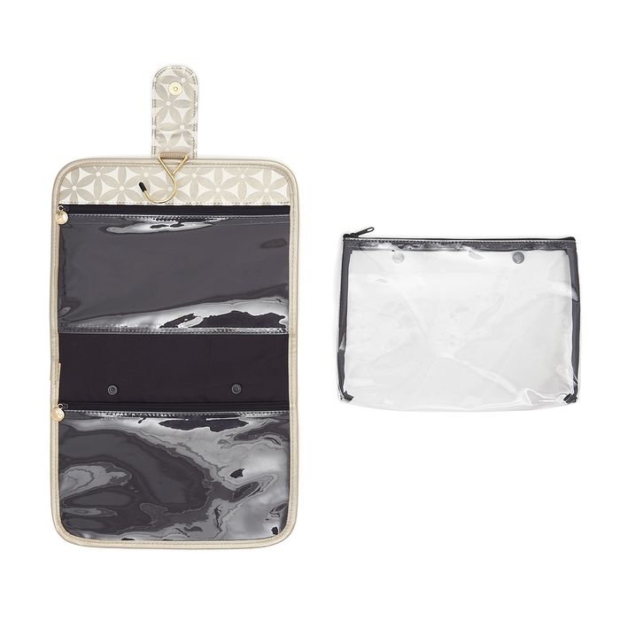 'Kate' Hanging Beauty Bag in Starflower Gold