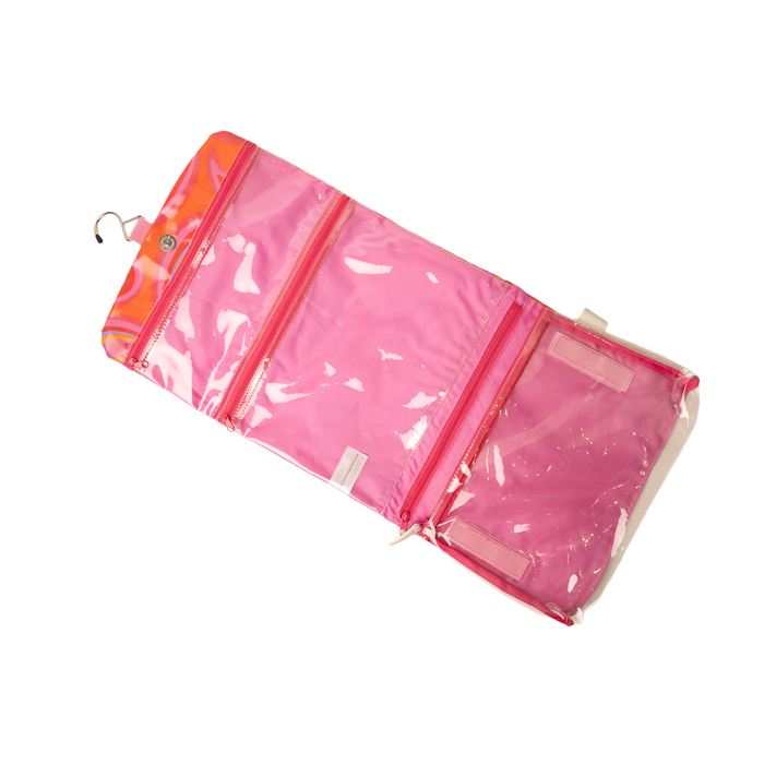 Threefold Hanging Wash Bag – Groovy Paisley