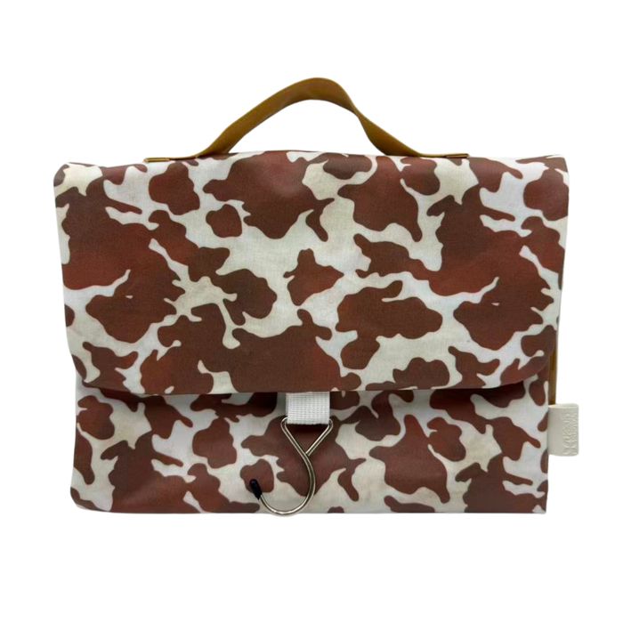 Threefold Hanging Wash Bag - Cow Print