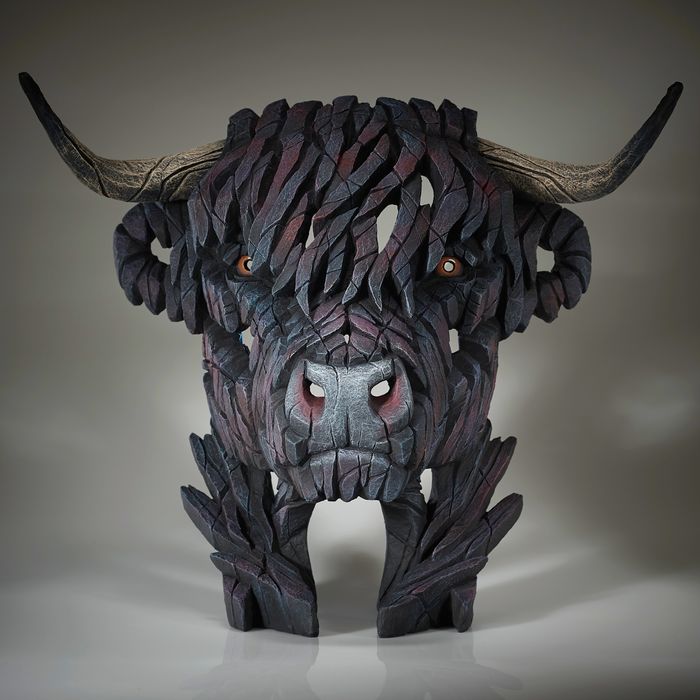 Edge Sculpture - Highland Cow Bust