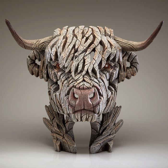 Edge Sculpture - Highland Cow Bust