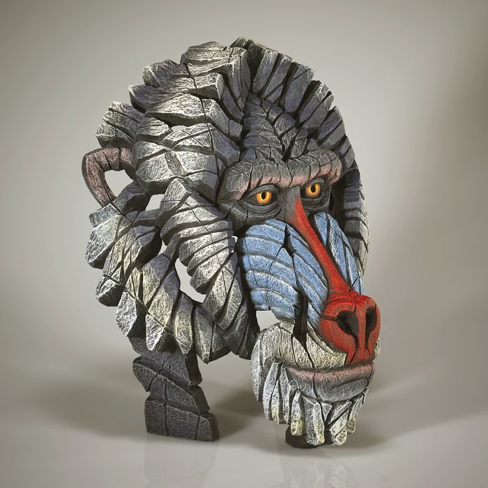 Edge Sculpture - Mandrill Bust