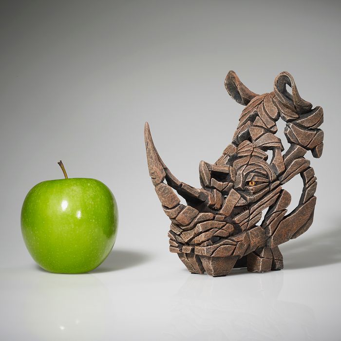 Edge Sculpture - Miniature Rhinoceros Bust