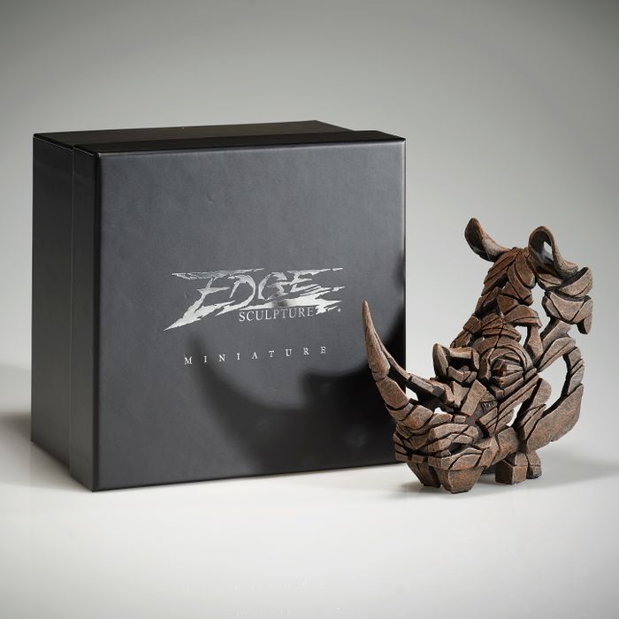 Edge Sculpture - Miniature Rhinoceros Bust