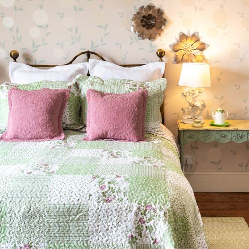 Molly Green Patchwork Bedspread