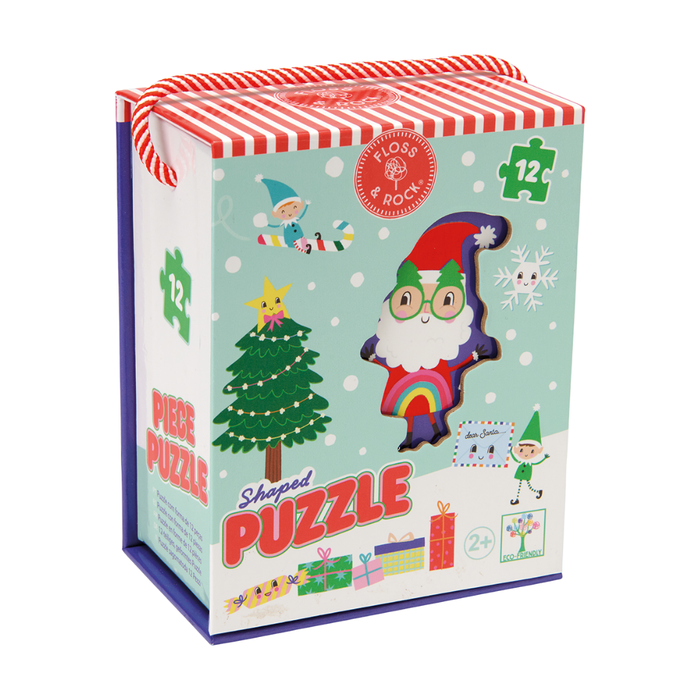 12 piece Shaped Boxed Jigsaw Puzzle - Christmas