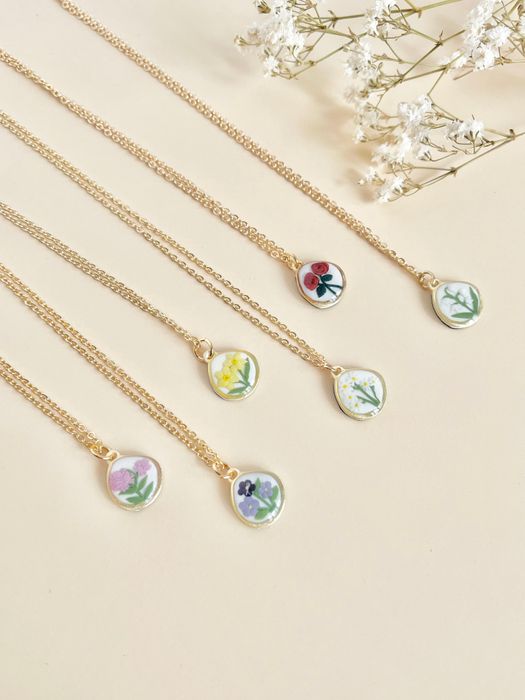 Birth Flower Necklaces