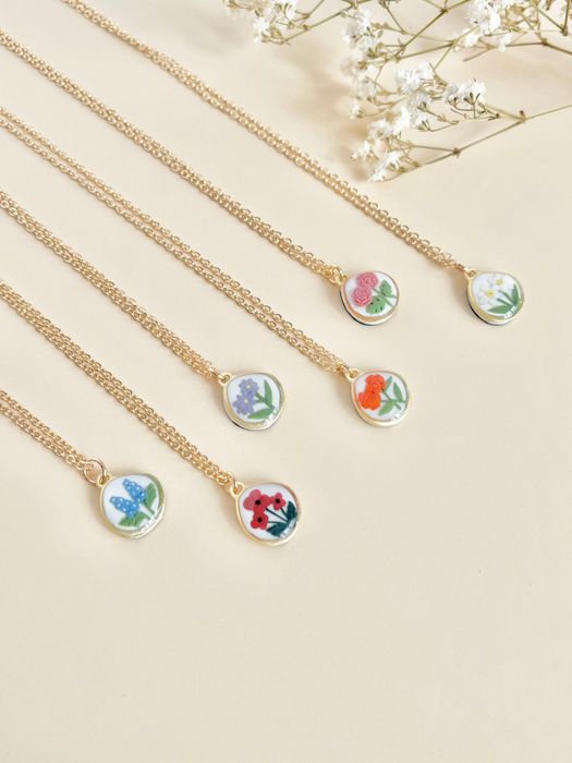 Birth Flower Necklaces