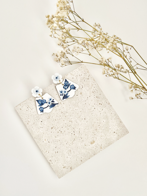 Blue China No. 3 Earrings