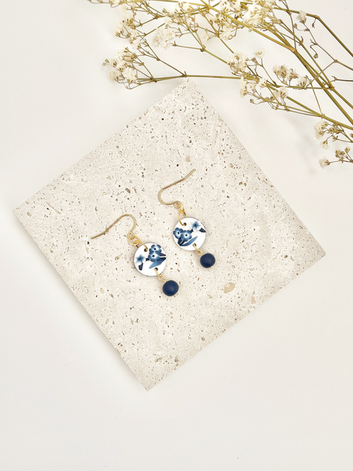 Blue China No. 5 Earrings