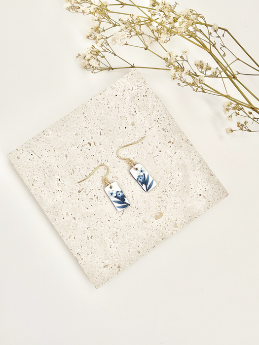 Blue China No. 8 Earrings