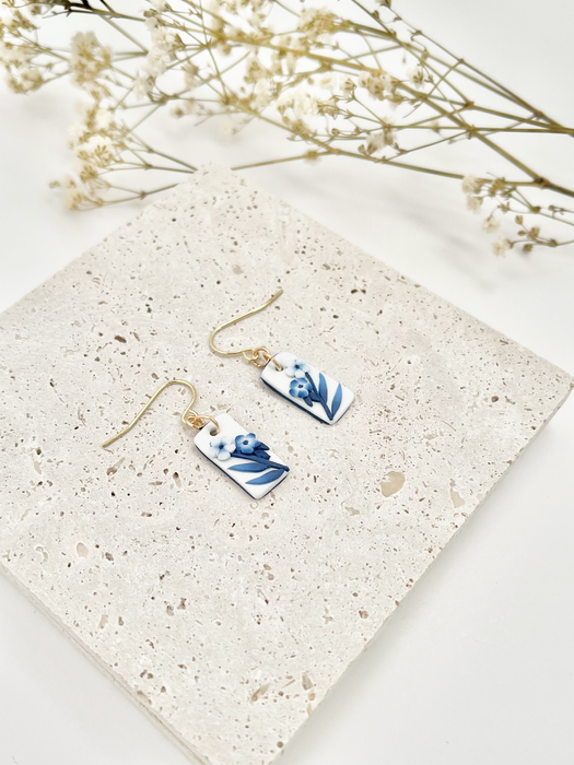 Blue China No. 8 Earrings