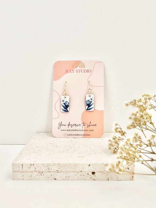 Blue China No. 8 Earrings