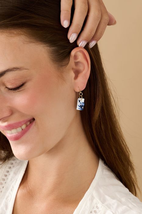 Blue China No. 8 Earrings
