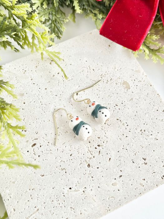 Mr Snowman Earrings