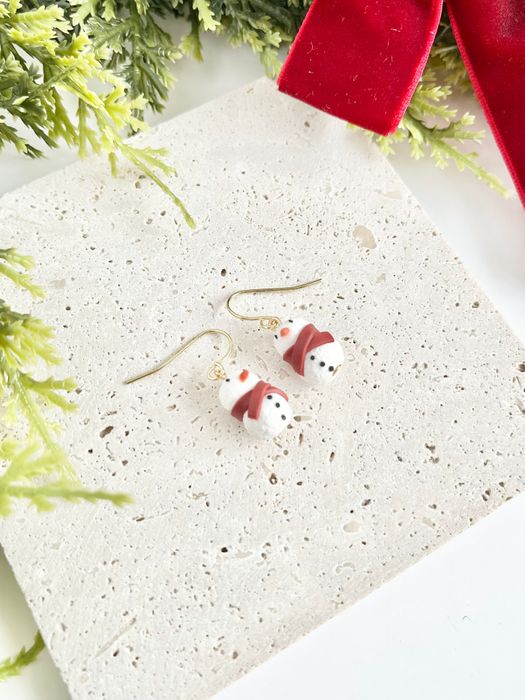 Mr Snowman Earrings