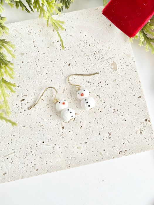Mr Snowman Earrings