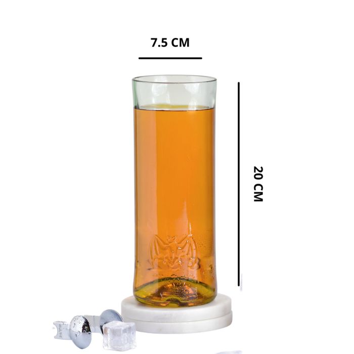 Bacardi Tall Upcycled Drinking Glass