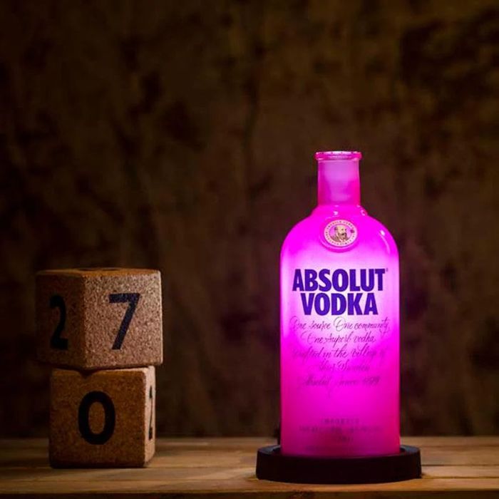 Absolut Vodka Upcycled Bottle Lamp