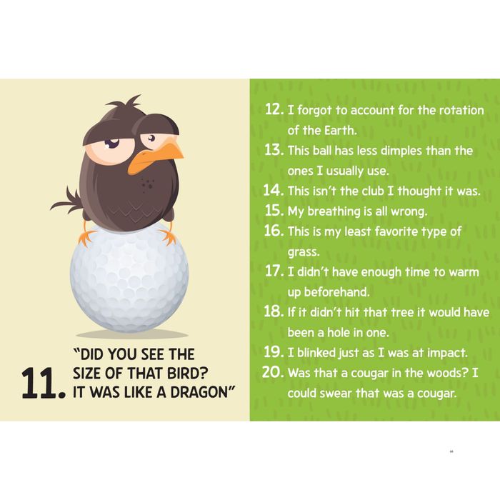 500 Excuses for a Bad Golf Shot  Book