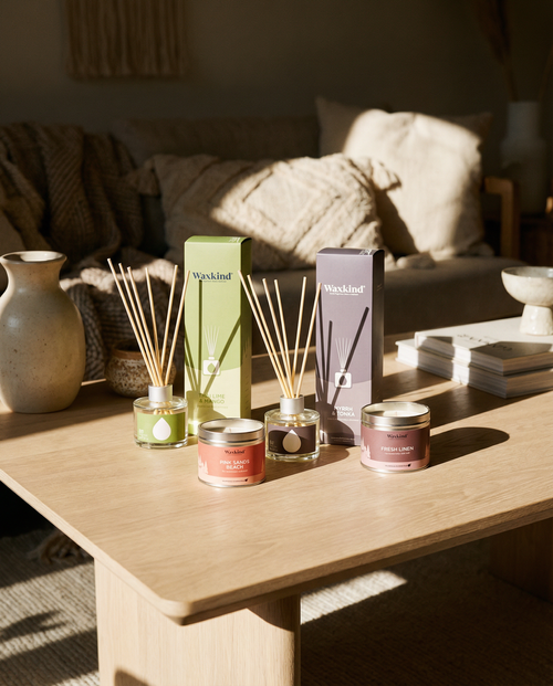 Waxkind candle and reed diffuser range