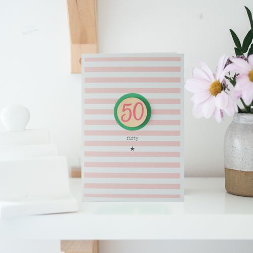 Stripey Age Cards - Age 16-100