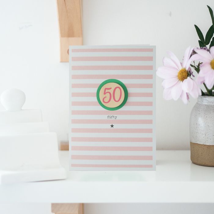 Stripey Age Cards - Age 16-100