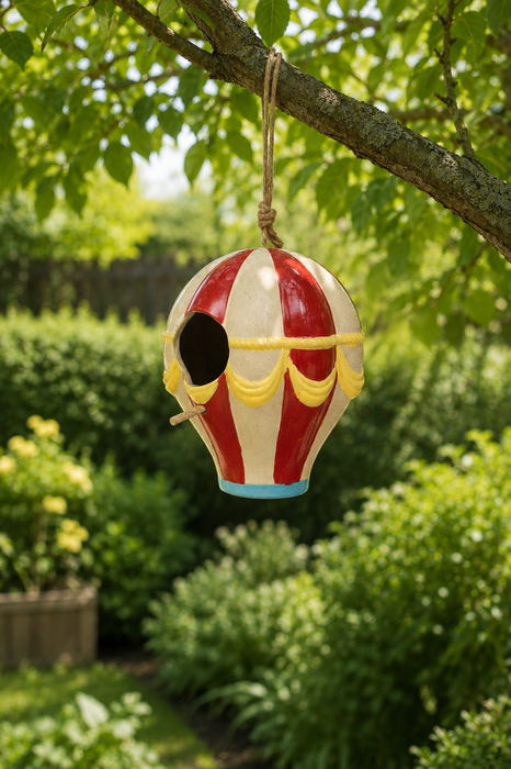 Bird houses and bird feeders