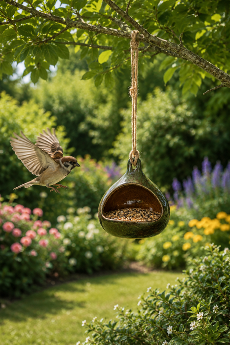 Bird houses and bird feeders