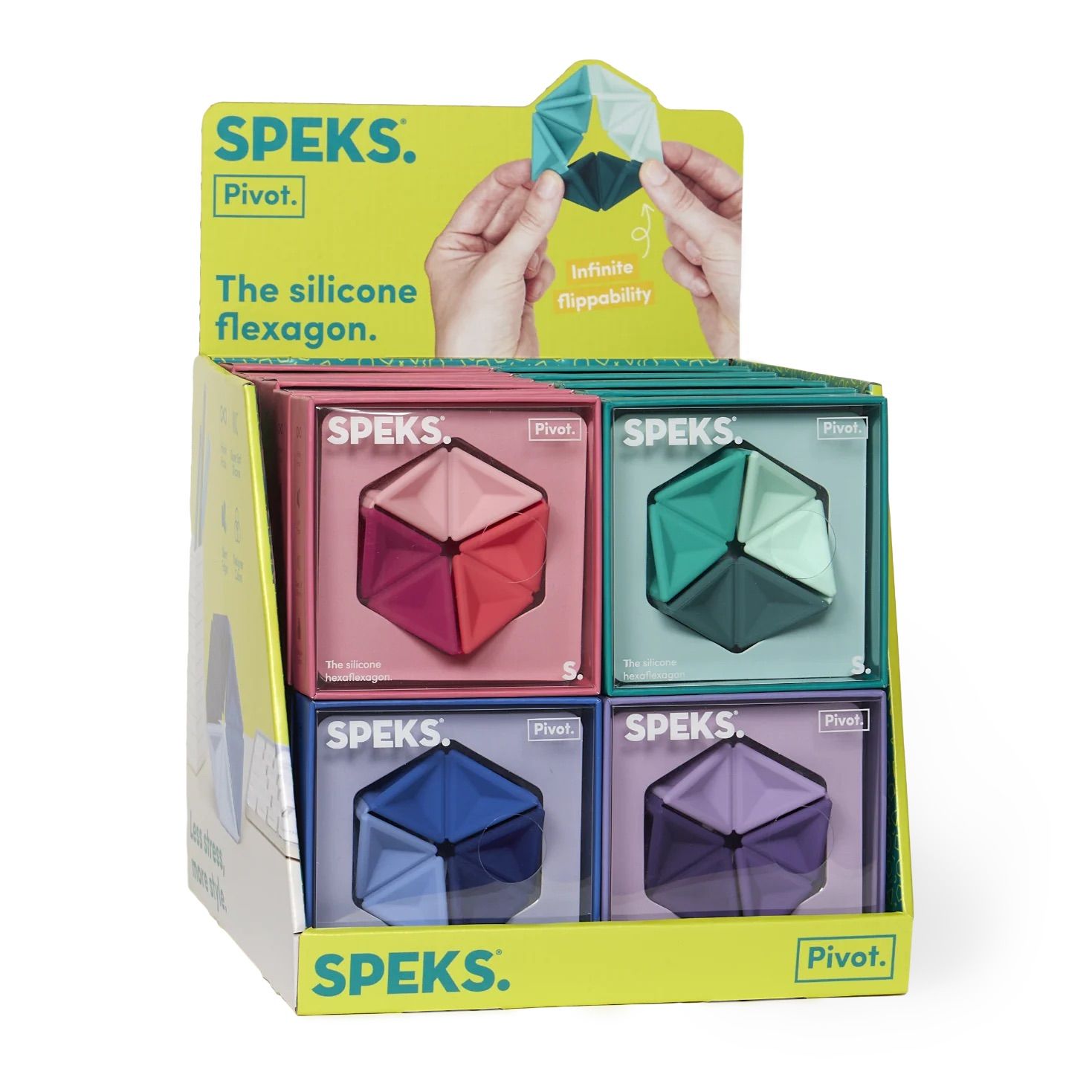 Pivot Assorted 24 Units with Display - 6 of each colour